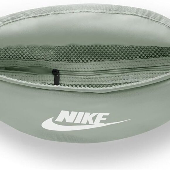Nike Heritage Hip Fanny Pack Green Black Belt Bag DB0490-370 Gym School - Picture 4 of 6